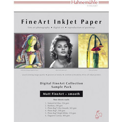 Hahnemuhle Fine Art Matte Testpack Φωτογραφικό Χαρτί A4 (21x30) 300gr/m για Εκτυπωτές Inkjet 12 Φύλλα