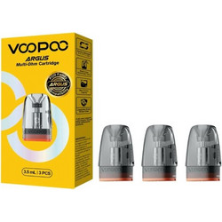 VooPoo ARGUS MULTI-OHM Cartridge 3.5ml with coil 0.4-0.7-1.0ohm (3 ανταλλακτικά) 6941291589833