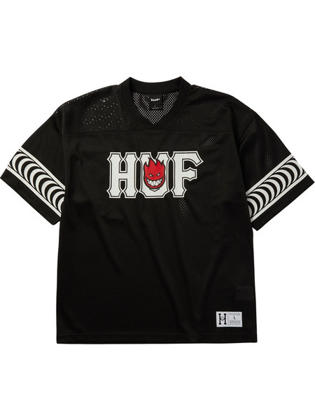 HUF X SPITFIRE END ZONE JERSEY BLACK
