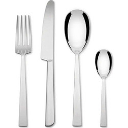 Μαχαιροπίρουνα Asta (Σετ 24Τμχ) AM242S24 Inox Alessi 24 τμχ Ανοξείδωτο Ατσάλι