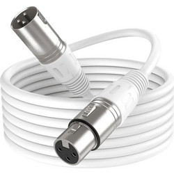 Fifine Καλώδιο XLR αρσενικό - Λευκό 1,8 m (L9C)