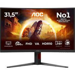 AOC C32G4Z VA HDR Gaming Monitor 31.5" 1920x1080 FHD 260Hz 4ms