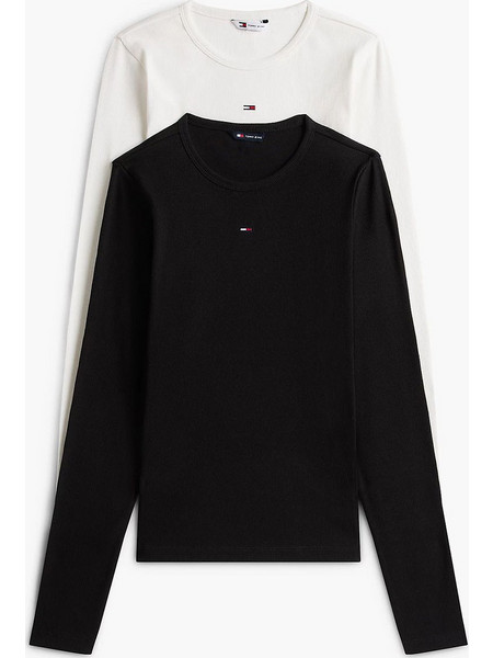 TOMMY JEANS TJW 2PACK SLIM ESSENTIAL RIB LS DW0DW17716-0XN Multi