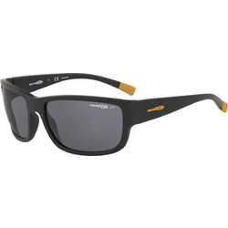 Arnette AN4256 01/81 Αθλητικά Γυαλιά Ηλίου Ορθογώνια Κοκάλινα Μαύρα με Γκρι Polarized Φακό