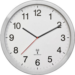 Ρολόι Τοίχου TFA 60.3545.02 Brushed aluminum frame, white dial