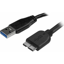 Καλώδιο USB σε micro USB StarTech USB3AUB2MS Μαύρο