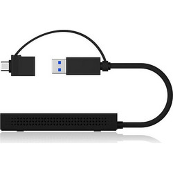 Docking Station Splitter Icy Box mobiler USB 3.2 to Dual HDMI(Black)