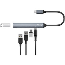Equip 128962 USB Hub 3.0 USB-C με 5 Θύρες USB-A / USB-C & Εξωτερική Παροχή Ρεύματος