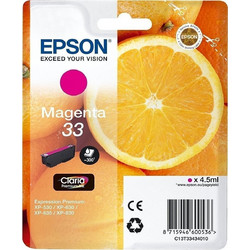 Epson 33 Magenta Μελάνι Εκτυπωτή Inkjet C13T334340