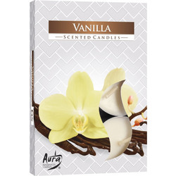 Σετ από 6 αρωματικά κεριά ρεσώ - Βανίλια (Vanilla) 3.7x1,2cm Χρόνος καύσης για κάθε κερί : 4 ώρες