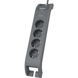 Philips SPN3140A.GRS Πολύπριζο ασφαλείας 4 θέσεων με διακόπτη