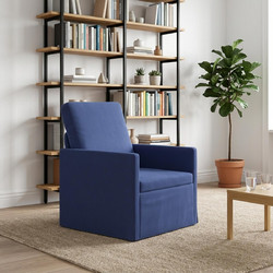 vidaXL Πολυθρόνα Βελούδινη Μπλε 70x81x82cm 42041033