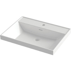 Orabella Nova 61 Ένθετος Νιπτήρας Μπάνιου Πορσελάνης 61x46cm Λευκός 310375