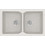 Sanitec Classic 336 Επικαθήμενος Νεροχύτης Γρανίτη Ματ Metallic Ice 86x50cm
