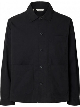 Selected Otto Ανδρικό Πουκάμισο Overshirt Μαύρο