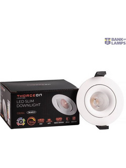 LED Downlight 8W Dali Dim to Warm 520lm IP44 38 CRI90 PF0,9 (Internal Driver Included) RAL9003