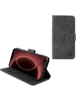 Lime Essential Θήκη Magnet Book Stand Clip Grey (iPhone 18 Pro Max)