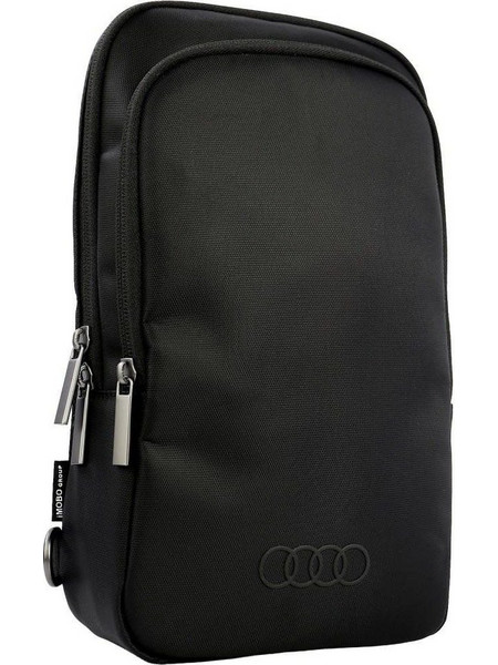 Audi R8 Jacquard Ανδρική Τσάντα Crossbody Μαύρη AU-SLBG-R8/D3-BK