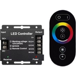 VenCore 6613-10009 - RGBW Controller 12-24V 216-432W with RF Remote - Ασύρματο Controller RGBW με RF Χειριστήριο 12 Volt 216 Wat