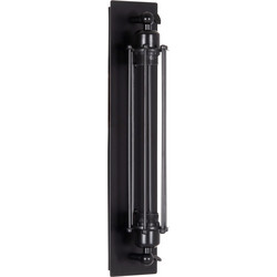 ΑΠΛΙΚΑ ΤΟΙΧΟΥ 2ΦΩΤΗ BEACON HM4463 ΜΕΤΑΛΛΟ ΣΕ ΜΑΥΡΟ 10x10x47Υεκ