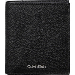CALVIN KLEIN JEANS FOIL EMBOSS SLIM TRIFOLD w CARD LV04D1063G-UB1 Black