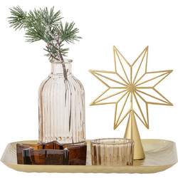 Bloomingville - Sanga Tray with Votive - Gold