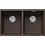 Blanco Subline 350/350-U Υποκαθήμενος Νεροχύτης Γρανίτη Coffee 75.5x46cm