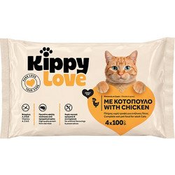 Kippy Love Cat Adult with Chicken in Broth 4x100gr