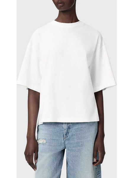 ALL SAINTS PEACE AMELIE TEE W021JF-OPTIC WHITE White