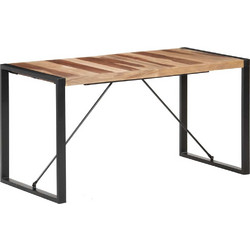 vidaXL Τραπεζαρία 140 x 70 x 75 εκ. από Μασίφ Ξύλο