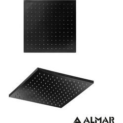 ΚΕΦΑΛΗ ΝΤΟΥΖ EMOTION ΤΕΤΡΑΓΩΝΗ 30x30 ABS ALMAR BLACK MATT