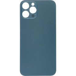 Apple iPhone 12 Pro Max - Battery Back Cover with Adhesive Large Hole Blue With Logo OEM