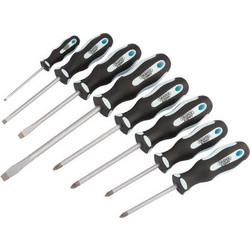 DRAPER Expert Heavy Duty Soft Grip Screwdriver Set - 8 Pieces