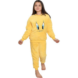 Παιδική Πιτζάμα Fleece 9031 - ΚΙΤΡΙΝΟ