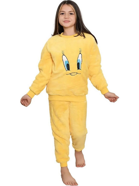 Παιδική Πιτζάμα Fleece 9031 - ΚΙΤΡΙΝΟ