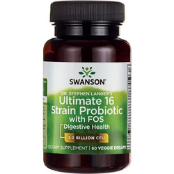 Swanson Ultimate 16 Strain Probiotic with FOS Προβιοτικά 60 Κάψουλες