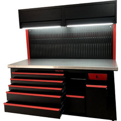 BIKE-LIFT Workstation Iron Bench Top with Mat - 2000mm - MF-BL BIKE2000