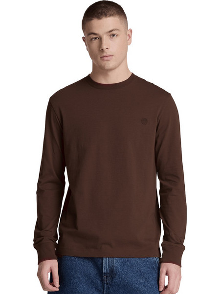 TIMBERLAND EMBROIDERED ΜΠΛΟΥΖΑ ΑΝΔΡΙΚΗ TBC0YHBT-AJD (AJD/CHICORY COFFEE)