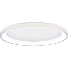 Inlight Πλαφονιέρα οροφής LED 28W 3CCT από λευκό μέταλλο και ακρυλικό D:60x5cm (42044-B-White)