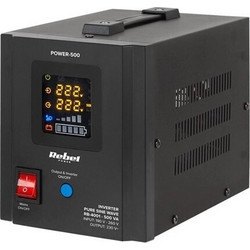 Rebel UPS 500VA 300W με 2 Schuko Πρίζες RB-4001