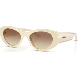 Prada PRD23SU 21D61B Γυναικεία Γυαλιά Ηλίου Cat Eye Κοκάλινα Μπεζ με Καφέ Φακό