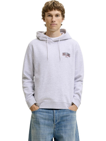 Jack & Jones Aero Ανδρικό Φούτερ Λευκό 12298491-5024829