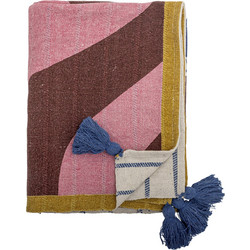 Bloomingville - Remy Throw - Multi - Recycled Cotton - Home and Kitchen