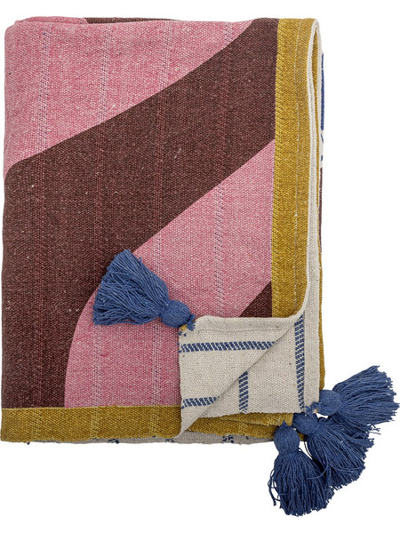 Bloomingville - Remy Throw - Multi - Recycled Cotton - Home and Kitchen