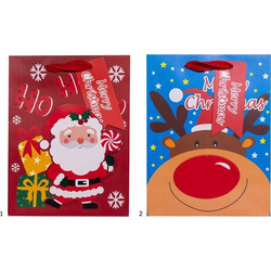 ΤΣΑΝΤΑ ΔΩΡΟΥ XMAS ΤΑΡΑΝΔΟΣ ΑΓΙΟΣ ΒΑΣΙΛΗΣ GLITTER 3D 18x10x23cm ASSORTED
