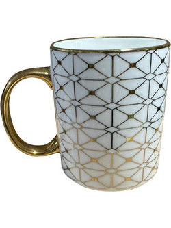 Goldie Κουπα New Bone China Λευκο Χρυσο 8x8x11 - Liberta - Λευκό,Χρυσό