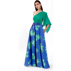Cecilia-Personal Maxi Φόρεμα Floral Μπλε