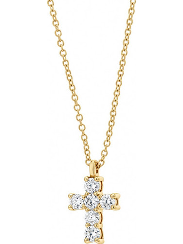 Χρυσός Σταυρός 14Κ - 0.24ct