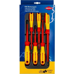 Knipex Σετ 6 Κατσαβίδια Ηλεκτρολόγου VDE 1000V με 6 Εναλλασσόμενες Μύτες 00 20 12 V02