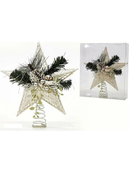 Κορυφή Δέντρου Αστέρι Λευκό 27cm 06512167 ArteLibre